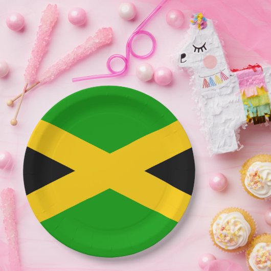 Flagge Jamaikas Pappteller (Party)