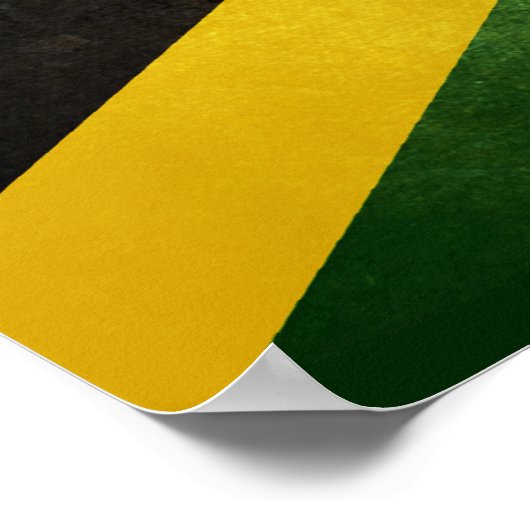 Flagge Jamaikas Poster (Ecke)