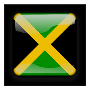 Flagge Jamaikas Poster