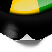 Flagge Jamaikas Poster (Ecke)