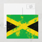 Flagge Jamaikas Postkarte (Vorne/Hinten)