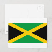 Flagge Jamaikas Postkarte (Vorne/Hinten)