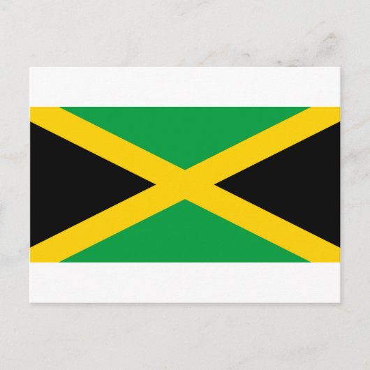 Flagge Jamaikas Postkarte (Vorderseite)