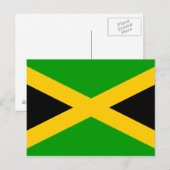Flagge Jamaikas Postkarte (Vorne/Hinten)