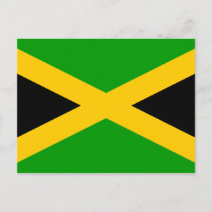 Flagge Jamaikas Postkarte