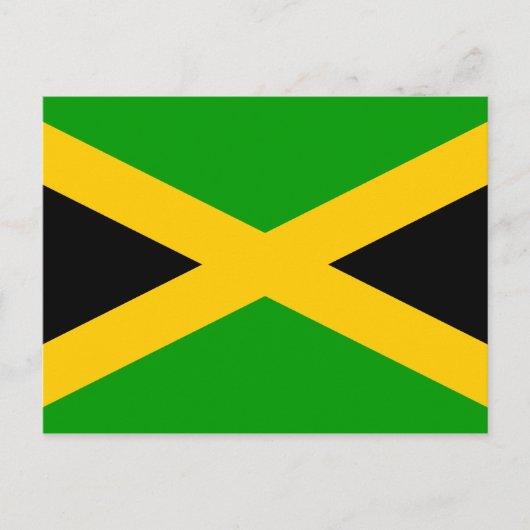 Flagge Jamaikas Postkarte (Vorderseite)