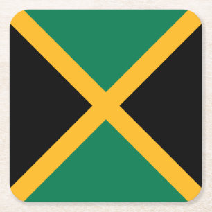 Flagge Jamaikas Rechteckiger Pappuntersetzer