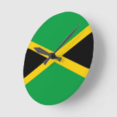 Flagge Jamaikas Runde Wanduhr (Winkel)