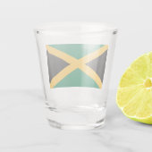 Flagge Jamaikas Schnapsglas (Rückseite)