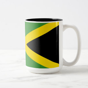 Flagge Jamaikas Zweifarbige Tasse
