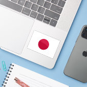 Flagge Japans Aufkleber (Laptop mit iPhone)