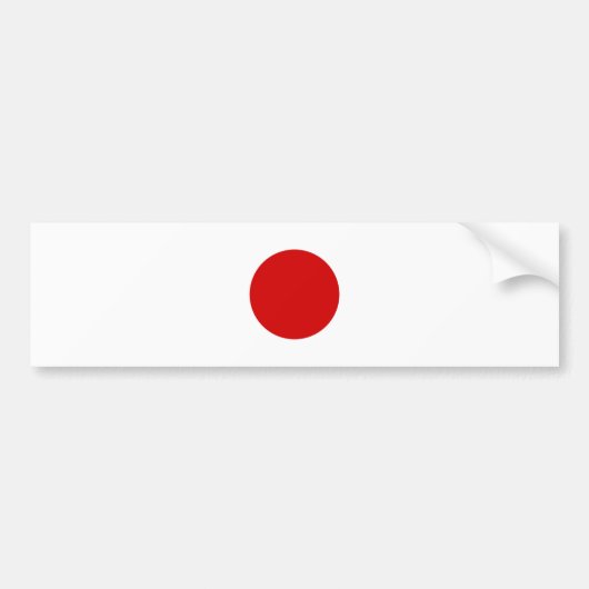 Flagge Japans Autoaufkleber (Vorne)
