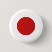 Flagge Japans Button (Vorderseite)