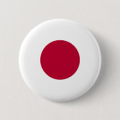Flagge Japans Button (Vorderseite)