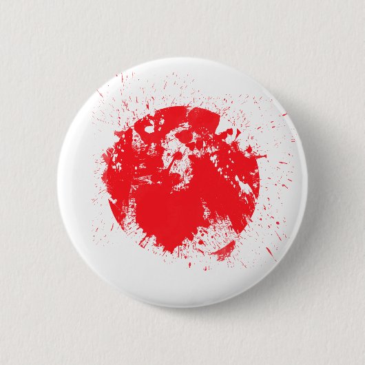 Flagge Japans Button (Vorderseite)