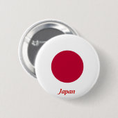 Flagge Japans Button (Vorne & Hinten)