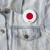 Flagge Japans Button (Beispiel)