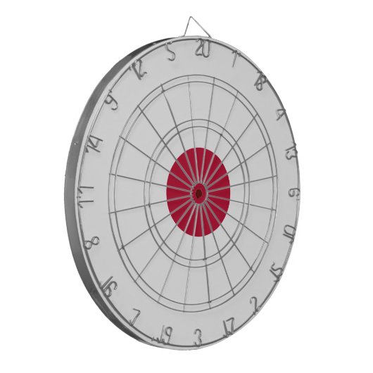 Flagge Japans Dartscheibe (Vorderseite Links)