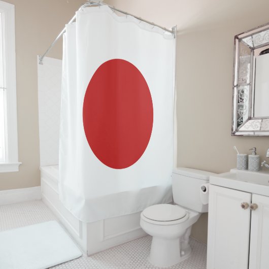 Flagge Japans Duschvorhang (Beispiel)