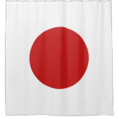 Flagge Japans Duschvorhang (Vorderseite)