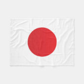 Flagge Japans Fleecedecke (Vorderseite (Horizontal))