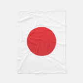Flagge Japans Fleecedecke (Vorderseite)
