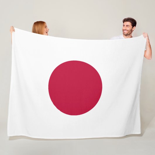 Flagge Japans Fleecedecke (Beispiel)