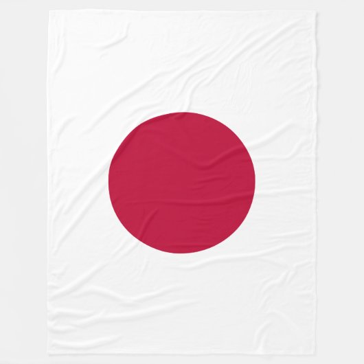 Flagge Japans Fleecedecke (Vorderseite)