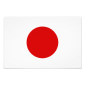 Flagge Japans Fotodruck (Vorne)