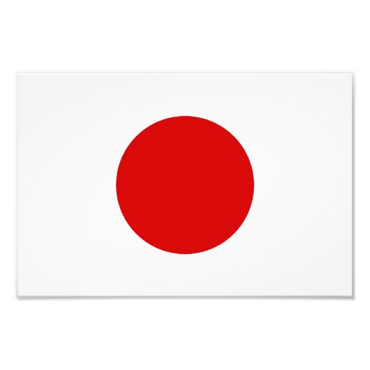 Flagge Japans Fotodruck (Vorne)