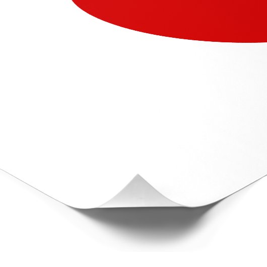 Flagge Japans Fotodruck (Ecke)