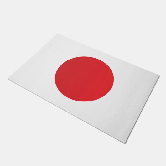 Flagge Japans Fußmatte (Schrägansicht)