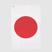 Flagge Japans Golfhandtuch (Vorderseite)