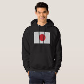 Flagge Japans Hoodie (Vorne ganz)