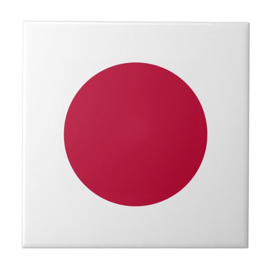 Flagge Japans Keramikfliese (Vorderseite)