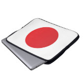 Flagge Japans Laptopschutzhülle (Vorne Knopf)