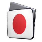 Flagge Japans Laptopschutzhülle (Vorderseite Links)