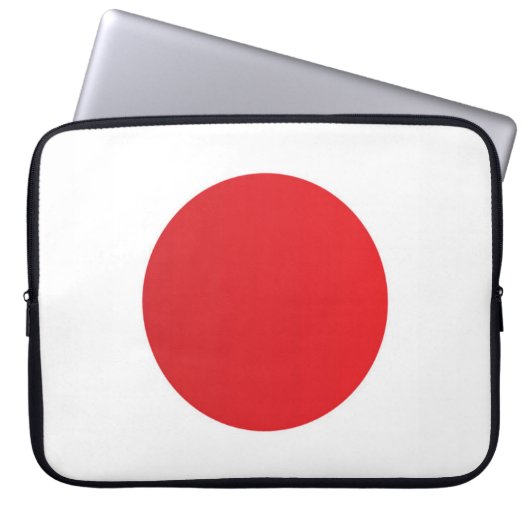 Flagge Japans Laptopschutzhülle (Vorderseite)