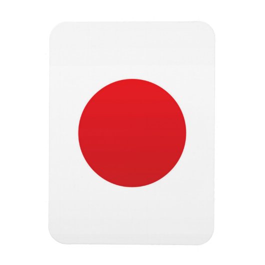 Flagge Japans Magnet (Vertikal)