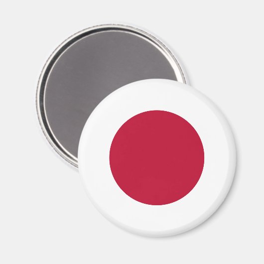 Flagge Japans Magnet (Vorderseite/Rückseite)