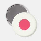 Flagge Japans Magnet (Vorderseite/Rückseite)