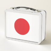 Flagge Japans Metall Brotdose (Rückseite)