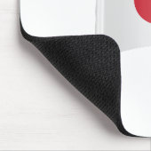 Flagge Japans Mousepad (Ecke)