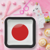 Flagge Japans Pappteller (Party)