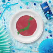 Flagge Japans Pappteller (Party)