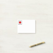 Flagge Japans Post-it Klebezettel (Auf Schreibtisch)