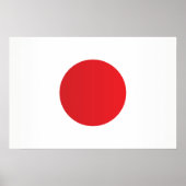 Flagge Japans Poster (Vorne)