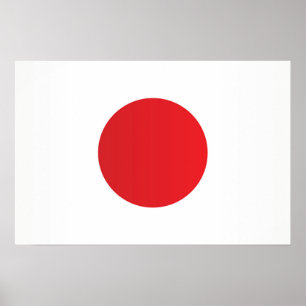 Flagge Japans Poster