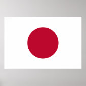 Flagge Japans Poster (Vorne)