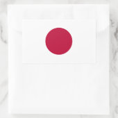 Flagge Japans Rechteckiger Aufkleber (Tasche)